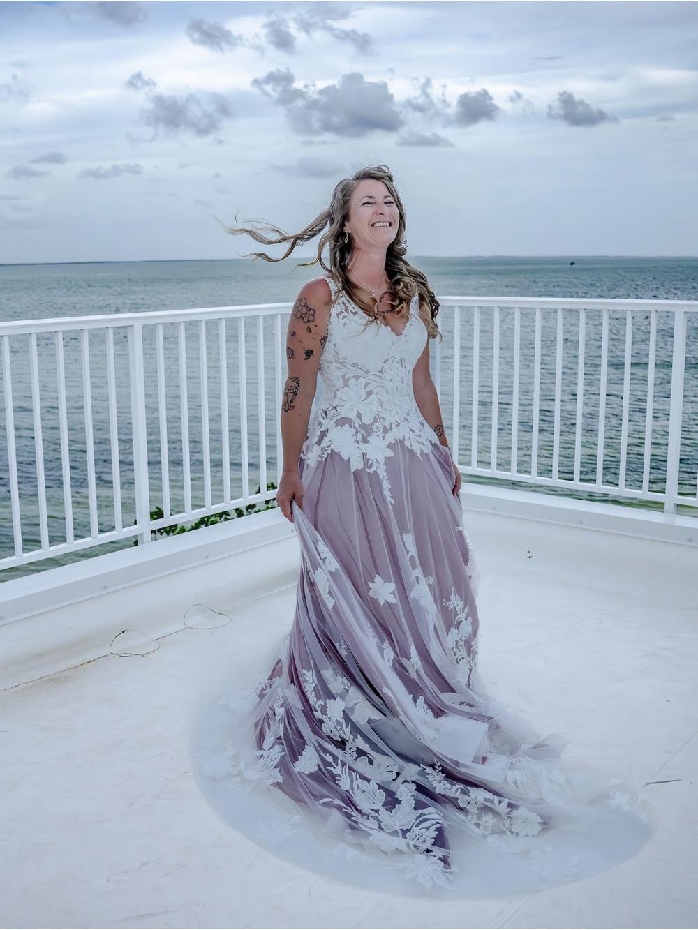 Justin Alexander signature line wedding dress custom color